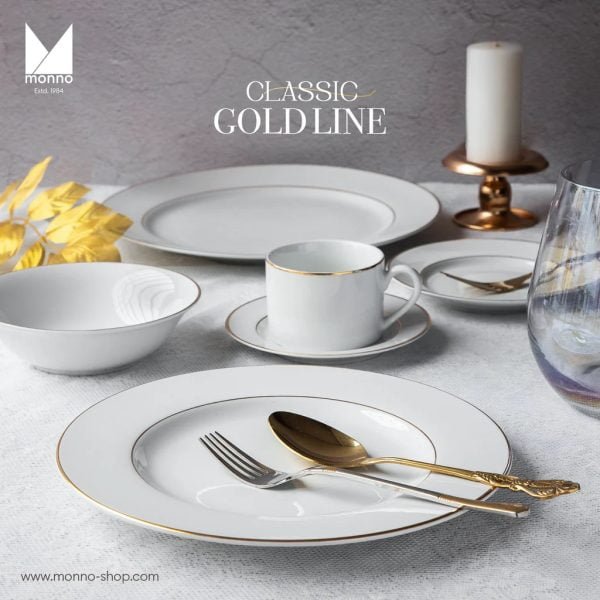 Monno Classic Gold Line Porcelain Tableware