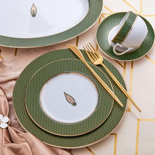 Monno Eastern Jade Porcelain Dinner Set